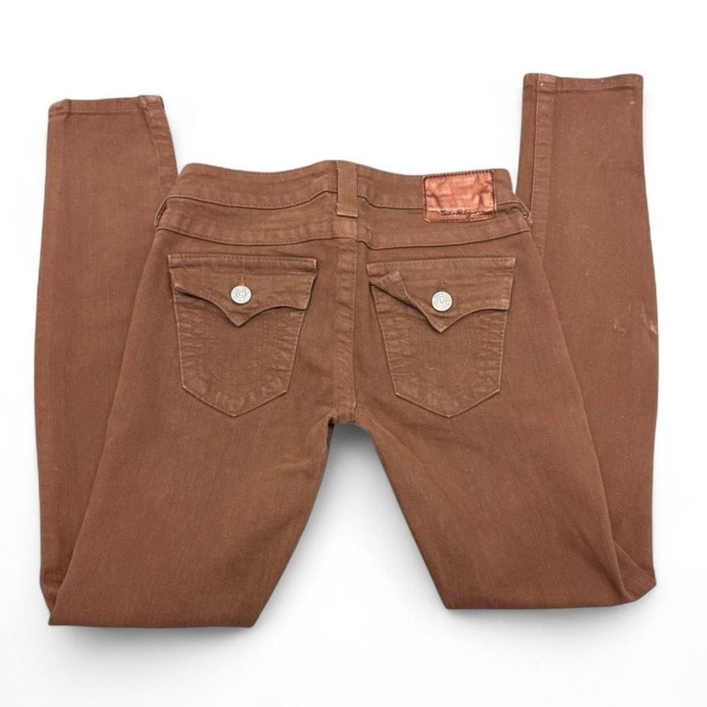 Rare Label Vintage Brown True Religion Skinny Jeans‎ 25/29